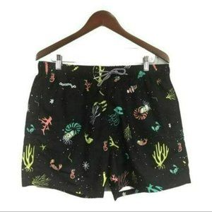 PacSun Boardies Under the Sea Black Swim Trunks XL, New with Tag